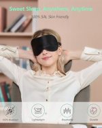 BeeVines 100% Real Mulberry Silk 2 Pak Sleep Mask - Image 8