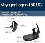 Poly Voyager Legend 50 UC Bluetooth Headset with Charging Case - Image 10