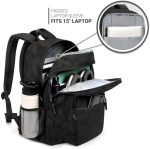 Zorfin 26L Black Backpack for College - Image 4