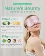 BeeVines 100% Real Mulberry Silk 2 Pak Sleep Mask - Image 7