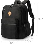 Zorfin 26L Black Backpack for College - Image 3
