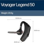 Poly Voyager Legend 50 UC Bluetooth Headset with Charging Case - Image 7