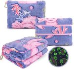 Axolotl Blanket for Airplane Travel