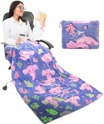 Axolotl Blanket for Airplane Travel - Image 8