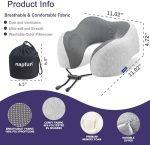 napfun neck pillow for traveling, upgraded travel neck pillow - Image 2