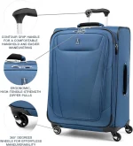 Travelpro Maxlite 5 Softside Expandable Luggage...Checked Medium 25-inch - Image 2