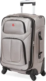 SwissGear Sion Softside Expandable Luggage - Carry-On Suitcase with 360 Degree Wheels...